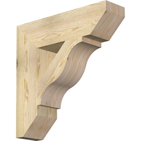 Ekena Millwork Funston Slat Rough Sawn Bracket, Douglas Fir, 6"W x 24"D x 24"H BKT06X24X24FST06RDF